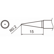HAKKO T15-BLL Shape-BL Long soldering tip for handpiece FM-2027 and FM-2028