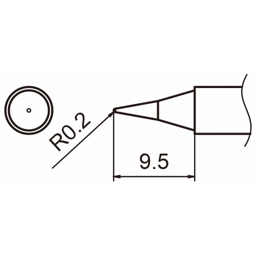 HAKKO T15-I Shape-I soldering tip for handpiece FM-2027 and FM-2028 HAKKO T15-I Shape-I soldering tip for handpiece FM-2027 and FM-2028