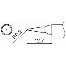 HAKKO T15-IL Shape-IL soldering tip for handpiece FM-2027 and FM-2028