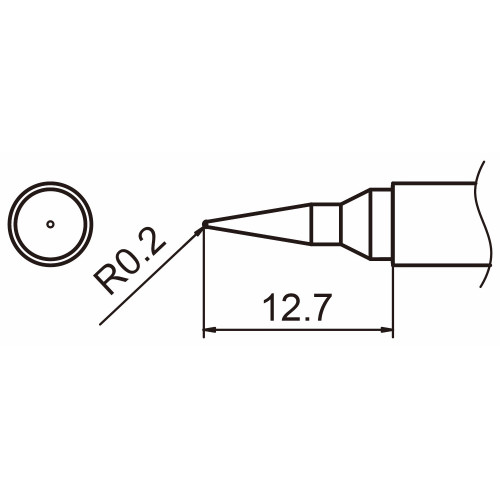 HAKKO T15-IL Shape-IL soldering tip for handpiece FM-2027 and FM-2028 HAKKO T15-IL Shape-IL soldering tip for handpiece FM-2027 and FM-2028