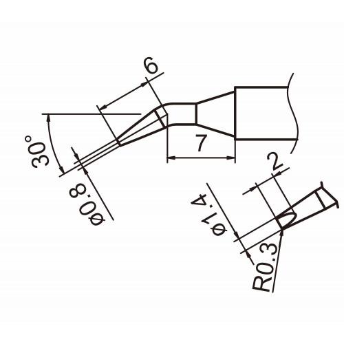HAKKO T15-JD14 Shape-1.4JD soldering tip for handpiece FM-2027 and FM-2028 HAKKO T15-JD14 Shape-1.4JD soldering tip for handpiece FM-2027 and FM-2028