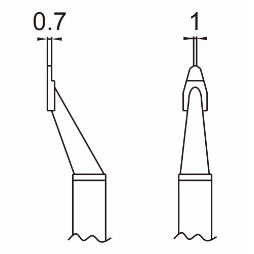 HAKKO T16-1003 1L Soldering blade for HAKKO FM-2022