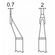 HAKKO T16-1004 2L Soldering blade for HAKKO FM-2022