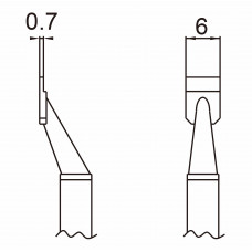 HAKKO T16-1005 6L Soldering blade for HAKKO FM-2022