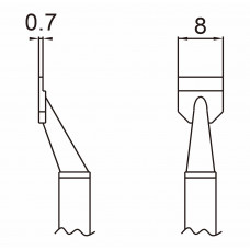HAKKO T16-1006 8L Soldering blade for HAKKO FM-2022