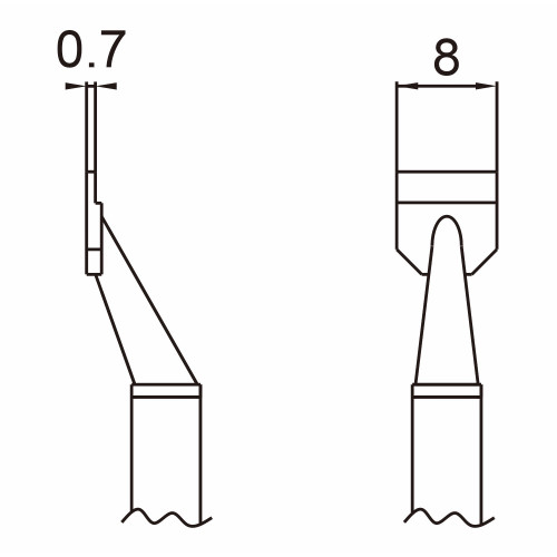 HAKKO T16-1006 8L Soldering blade for HAKKO FM-2022