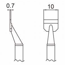 HAKKO T16-1007 10L Soldering blade for HAKKO FM-2022