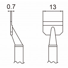 HAKKO T16-1008 13L Soldering blade for HAKKO FM-2022