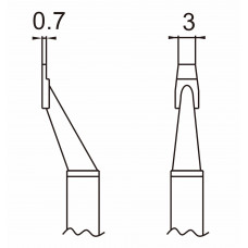 HAKKO T16-1013 3L Soldering blade for HAKKO FM-2022