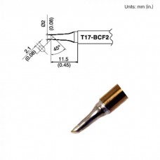 HAKKO T17-BCF2 Soldering Tip Shape-2Bc Tinned Surface Only For FM-2026