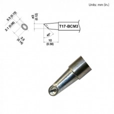 HAKKO T17-BCM3 Soldering Tip Shape-3Bc W/Indent For FM-2026