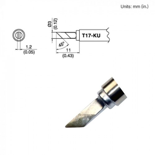 HAKKO T17-KU Soldering Tip Shape-Ku For FM-2026