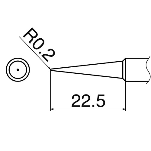 HAKKO T18-BL Shape-BL soldering tip for FX-8801