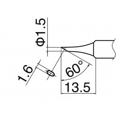HAKKO T18-CF15 Shape-1.5C soldering tip for FX-8801