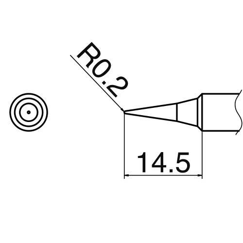 HAKKO T18-I Shape-I soldering tip for FX-8801