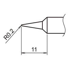 HAKKO T18-IS Shape-IS soldering tip for FX-8801