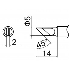 HAKKO T18-K Shape-K punta saldante per FX-8801
