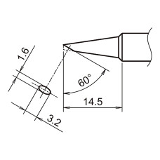 HAKKO T18-S7 Shape-S7 soldering tip for FX-8801