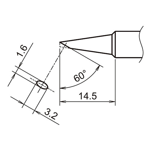 HAKKO T18-S7 Shape-S7 soldering tip for FX-8801 HAKKO T18-S7 Shape-S7 soldering tip for FX-8801