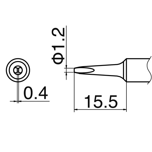 HAKKO T18-S9 Shape-S9 soldering tip for FX-8801