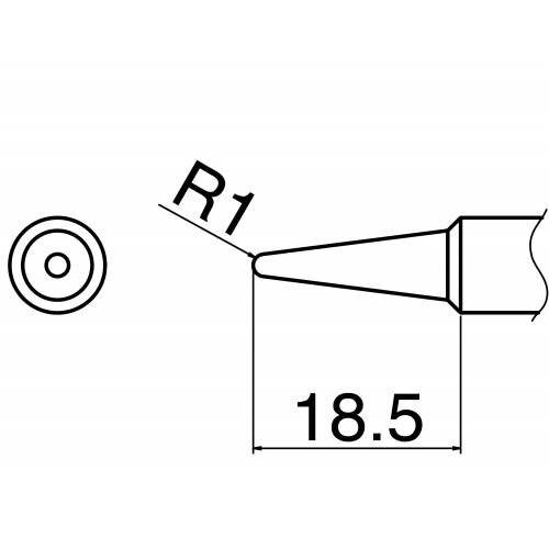 HAKKO T19-B2 Soldering Tip Shape-2B For FX-601 HAKKO T19-B2 Soldering Tip Shape-2B For FX-601
