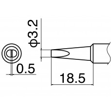 HAKKO T19-D32 Soldering Tip Shape-3.2D For FX-601