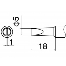 HAKKO T19-D5 Soldering Tip Shape-5D For FX-601