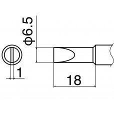 HAKKO T19-D65 Soldering Tip Shape-6.5D For FX-601