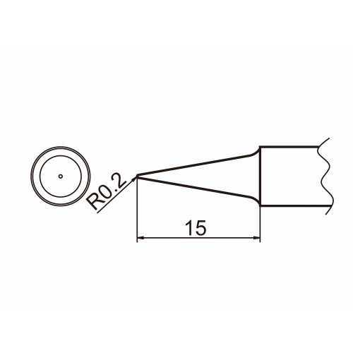 HAKKO T20-BL Shape-BL Bevel with indent, soldering tip for HAKKO FX-838