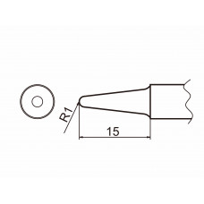 HAKKO T20-BL3 Shape-3BL Bevel with indent, soldering tip for HAKKO FX-838