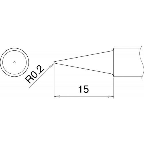 HAKKO T22-BL Shape-BL soldering tip for HAKKO FM-2030 HAKKO T22-BL Shape-BL soldering tip for HAKKO FM-2030