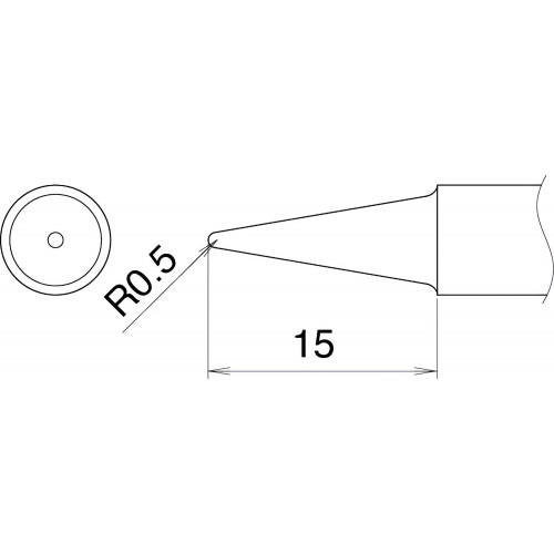 HAKKO T22-2BL Shape-BL2 soldering tip for HAKKO FM-2030