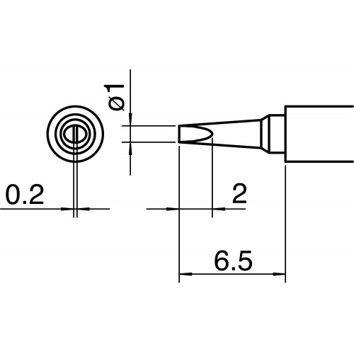 HAKKO T30-D1 Shape-1D tip for soldering iron HAKKO FM-2032