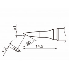 HAKKO T31-01BC1 Shape-1BC Soldering Tip for FX-100 Temp. 450°C