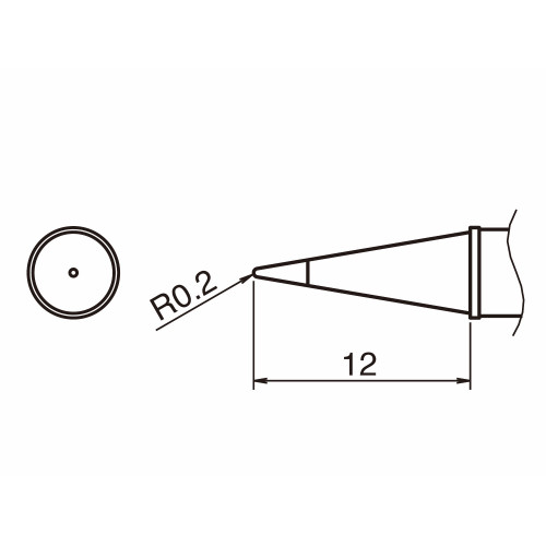 HAKKO T31-01BL Shape-BL Soldering Tip for FX-100 Temp. 450°C HAKKO T31-01BL Shape-BL Soldering Tip for FX-100 Temp. 450°C