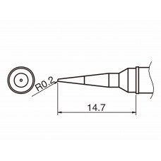 HAKKO T31-01IL Shape-IL Soldering Tip for FX-100 Temp. 450°C