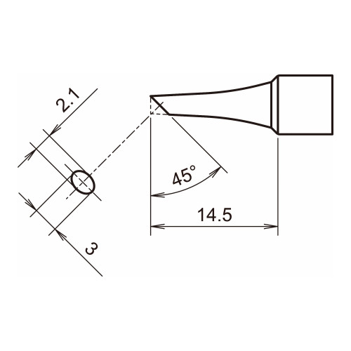 HAKKO T32-BC2 Shape-2BC soldering tip for FX-8806 HAKKO T32-BC2 Shape-2BC soldering tip for FX-8806