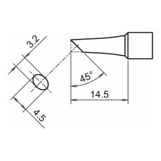 HAKKO T32-BC3 Shape-3BC soldering tip for FX-8806