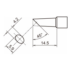 HAKKO T32-BC4 Shape-4BC soldering tip for FX-8806