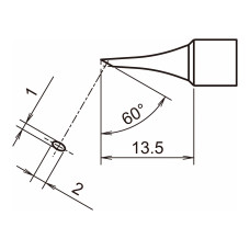 HAKKO T32-BCF1 Shape-1BC tinned surface only for FX-8806