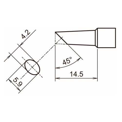 HAKKO T32-BCF4 Shape-4BC tinned surface only for FX-8806 HAKKO T32-BCF4 Shape-4BC tinned surface only for FX-8806