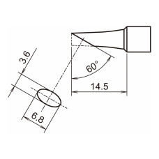 HAKKO T32-BCT3 Shape-3BCT 60° cut for FX-8901