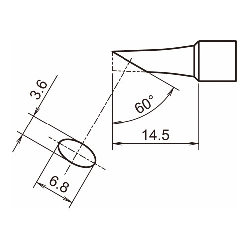 HAKKO T32-BCT3 Shape-3BCT 60° cut for FX-8901 HAKKO T32-BCT3 Shape-3BCT 60° cut for FX-8901