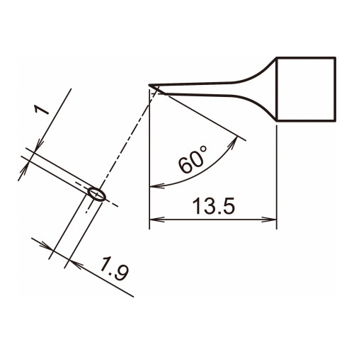 HAKKO T32-C1 Shape-1C soldering tip for FX-8806 HAKKO T32-C1 Shape-1C soldering tip for FX-8806