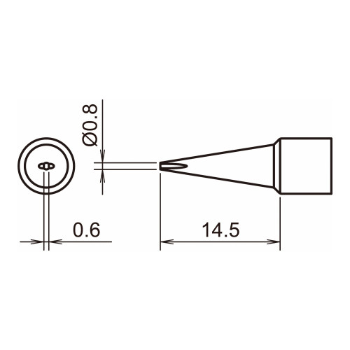 HAKKO T32-D08 Shape-0.8D soldering tip for FX-8806