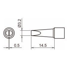 HAKKO T32-D32 Shape-3.2D soldering tip for FX-8806