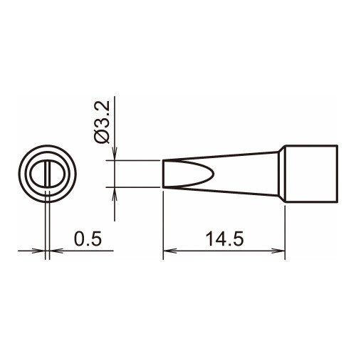 HAKKO T32-D32 Shape-3.2D soldering tip for FX-8806