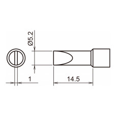 HAKKO T32-D52 Shape-5.2D soldering tip for FX-8806