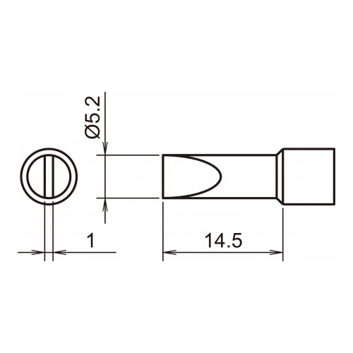 HAKKO T32-D52 Shape-5.2D soldering tip for FX-8806