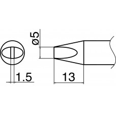 HAKKO T33-D5 Shape-5D soldering tip for HAKKO FX-801